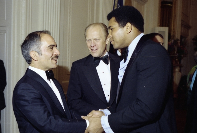 Ali with King Hussein of Jordan