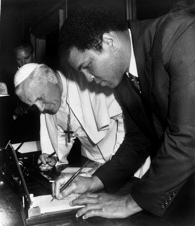 Muhammad Ali and Pope John Paul II