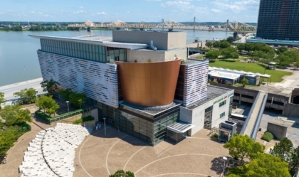 Aerial photo of the Muhammad Ali Center