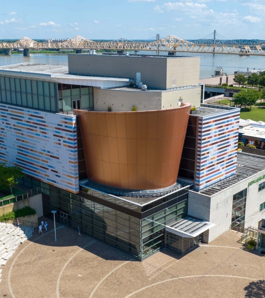 Aerial photo of the Muhammad Ali Center