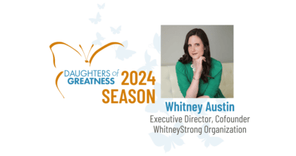 Daughters of Greatness - Whitney Austin banner with picture