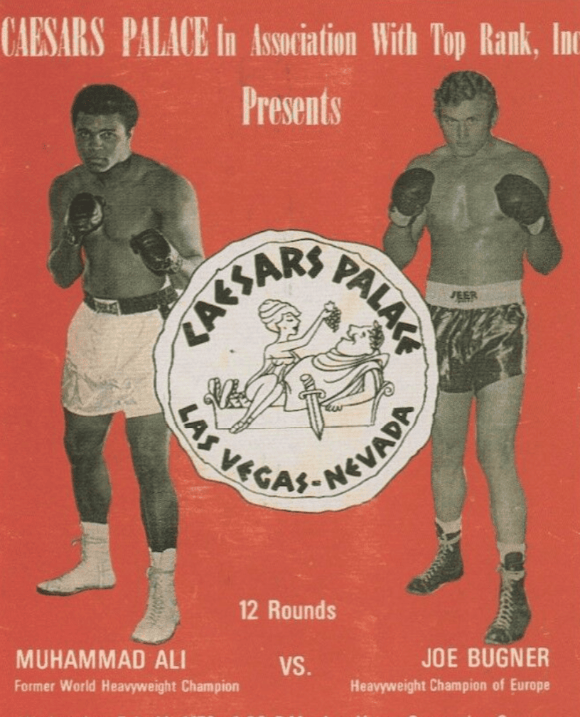 Photo of Muhammad Ali Vs. Joe Bugner program photo